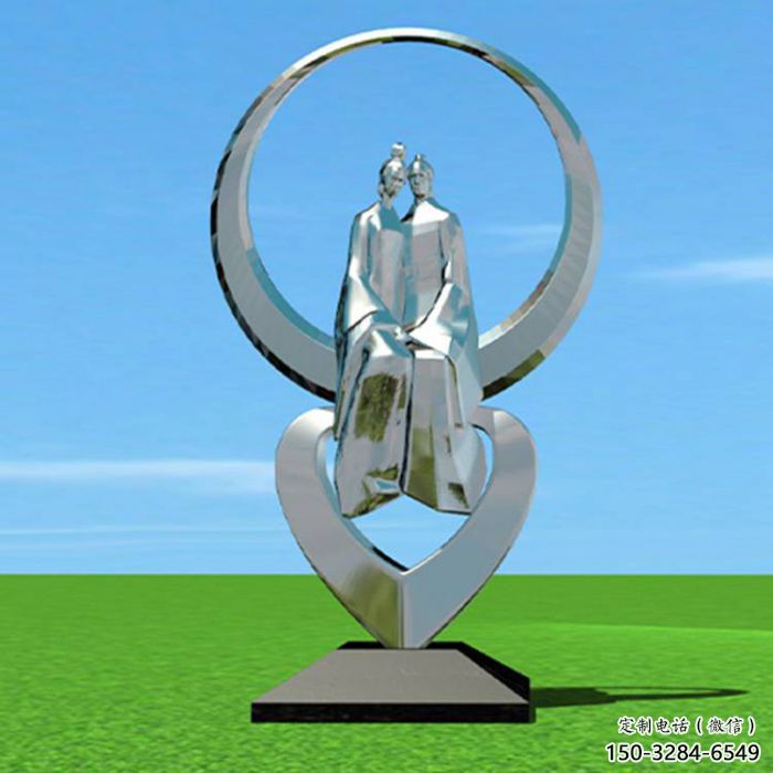 雞西創意牛郎織女雕塑