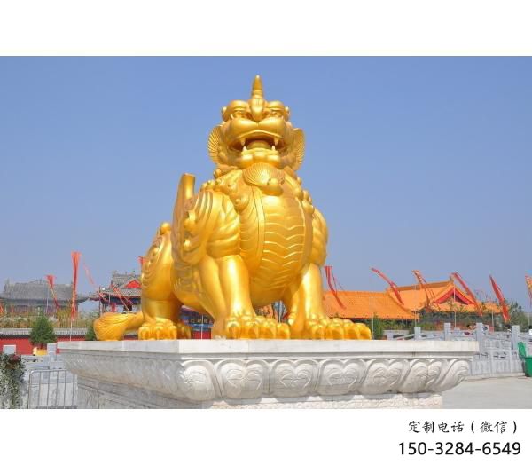 南通廣場貔貅雕塑，動物彩繪雕塑，抽象效果