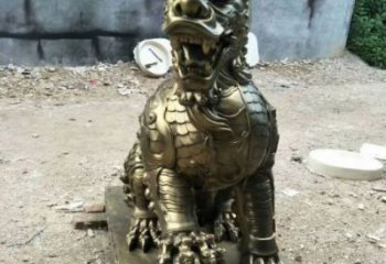 湘西校園麒麟雕塑，拉絲海洋雕塑，卡通主題