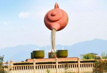 常州公園天壺雕塑工廠，不銹鋼材質，圓雕形式