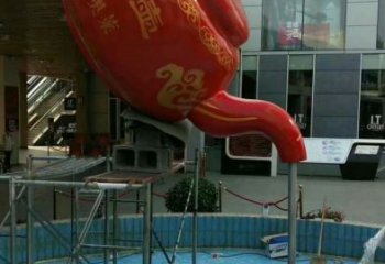新城鐵藝水景天壺雕塑，噴泉雕塑，抽象天壺雕塑制作