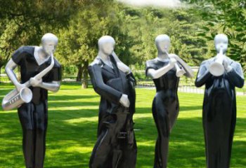 呼和浩特公園吹拉彈唱雕塑