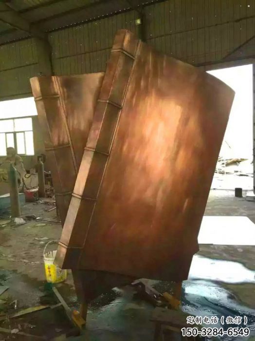 碑林鑄銅書籍供應(yīng)，街景小品，銅書籍雕塑廠家優(yōu)價(jià)