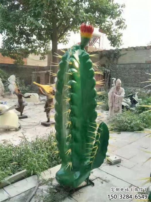 綿陽(yáng)彩繪仙人棒雕塑承接，城市裝飾，仿真仙人棒雕塑公司
