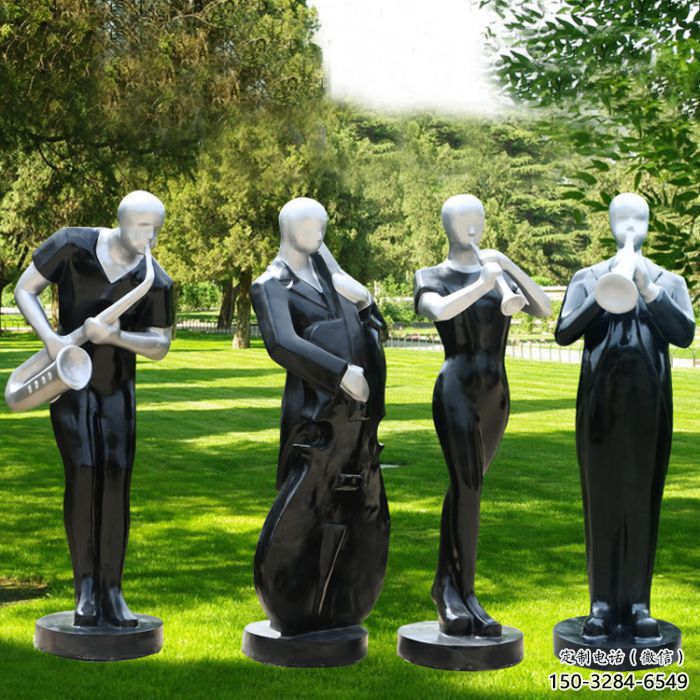 成都公園吹拉彈唱雕塑