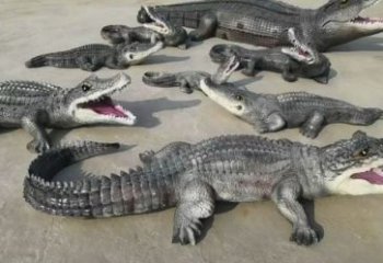 平羅園林鱷魚(yú)雕塑