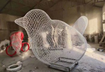 蓮湖鏤空小鳥雕塑精選，陸地擺件，鐵藝鳥兒雕塑精品