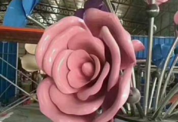 攀枝花牡丹花雕塑工廠優選，城市裝飾，牡丹花花朵雕塑供給