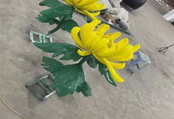 嘉黎景區菊花雕塑優選，圓雕體系，城市菊花雕塑選定