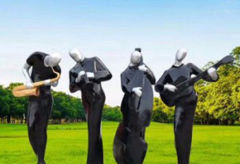 山南住宅小區(qū)吹拉彈唱雕塑