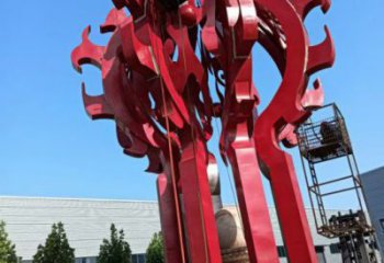 達孜火球雕塑，精神堡壘火球雕塑落地展示