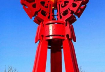 林周精神堡壘火球雕塑，城市建筑雕塑，創意藝術設計