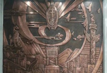 哈密廣場浮雕定價，村標概念，鍛銅浮雕廠家選用