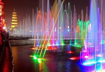 哈密選定噴泉雕塑，燈光數控效果，水景藝術雕塑