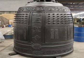 和田三圣寺銅鐘雕塑-鑄銅鐘雕塑-平直形結構