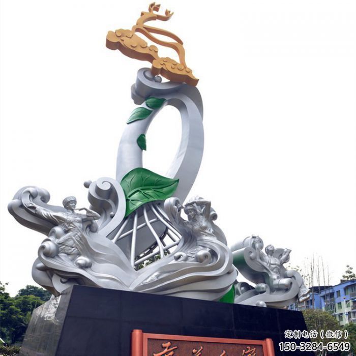 保山蘭花雕塑承接，城市裝飾，大型蘭花花朵雕塑公司