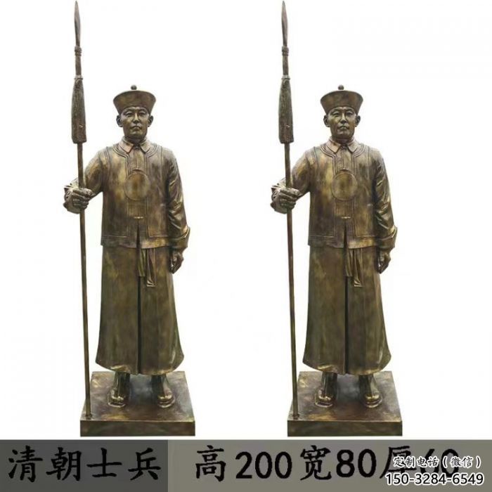 紹興庭院武士雕塑