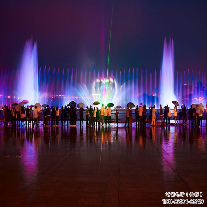 南岸水景程控噴泉雕塑，高噴循環噴水方式設計