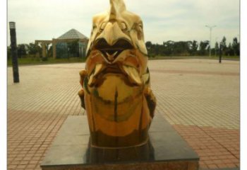 寧波不銹鋼生肖雕塑，鍍鈦工藝，公園廣場戶外擺放