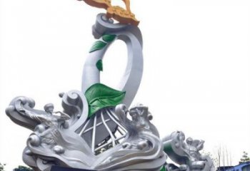 拱墅蘭花雕塑承接，城市裝飾，大型蘭花花朵雕塑公司