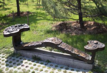 大渡口景觀如意雕塑優選，陸地擺件，園林如意雕塑供應