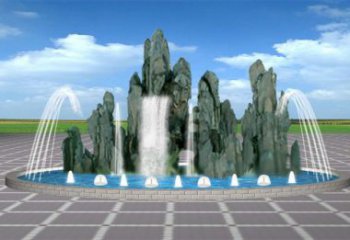 雙橋電影變頻噴泉雕塑，水景噴泉雕塑承接