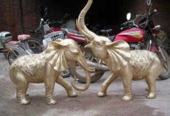 北碚大象雕塑制造商，小區擺件，銅大象雕塑提供