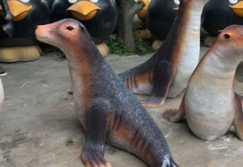 萬盛園林海豹雕塑