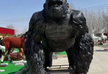 戶外大型猩猩雕塑加工廠效果圖